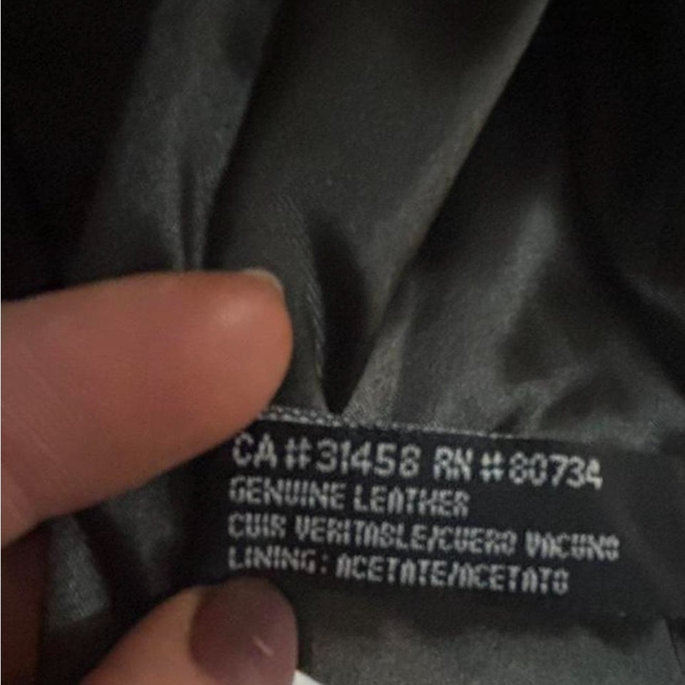 BCBGMaxAzria Dark Brown Leather Jacket - Picture 4 of 8